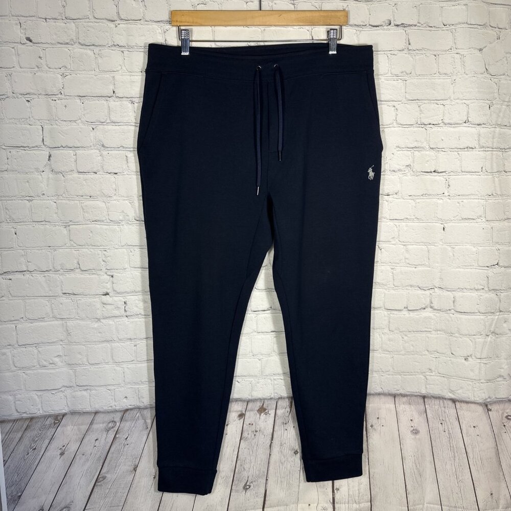 Polo Ralph Lauren Jogger Pants Mens XL Navy Sweatpants Drawstring Logo